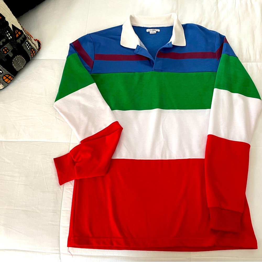 Men’s rugby polo size small Y2K aesthetic
